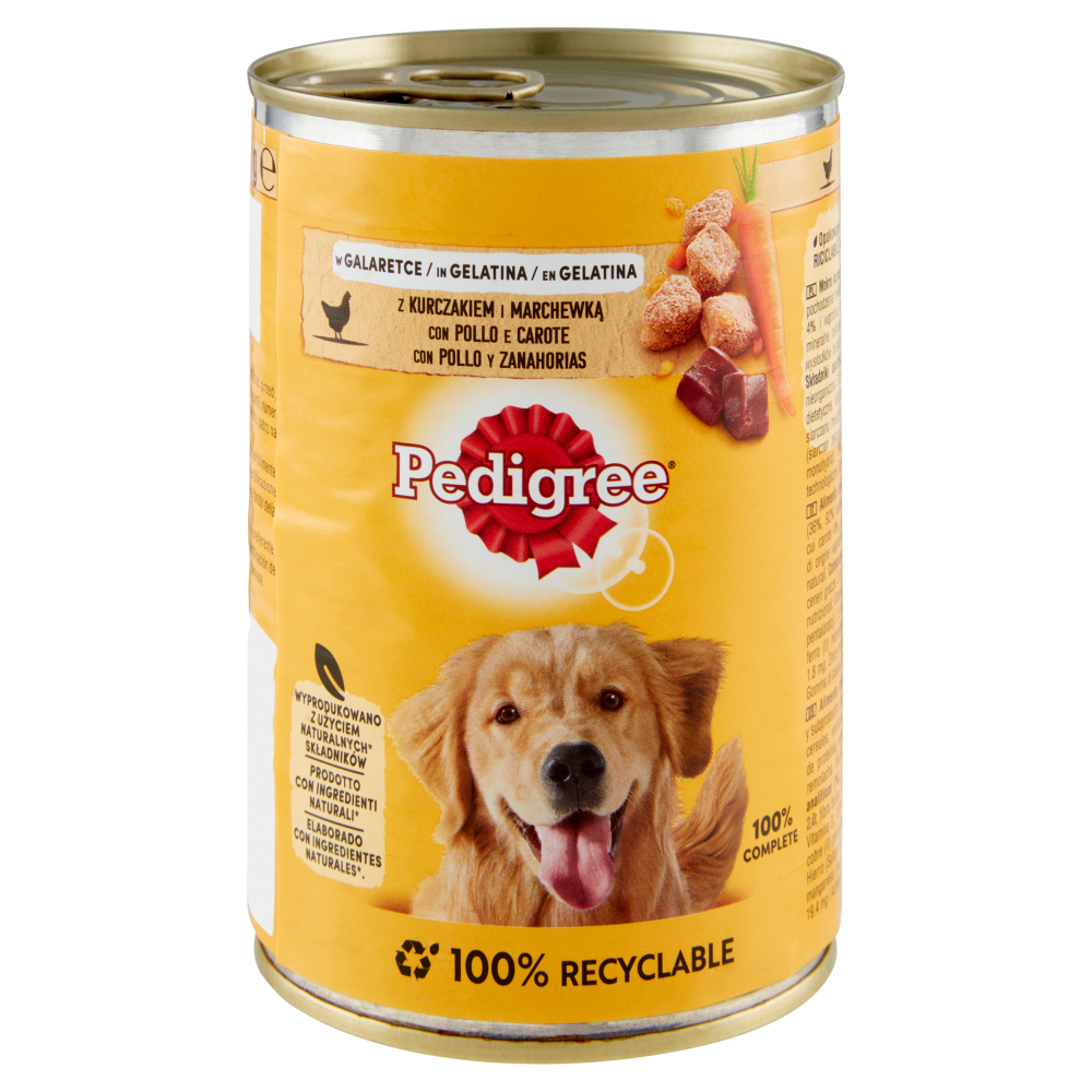 Pedigree Pollo e Carote in Gelatina 400g - Cibo Umido per Cani Pedigree Pollo e Carote in Gelatina 400g - Cibo Umido per Cani